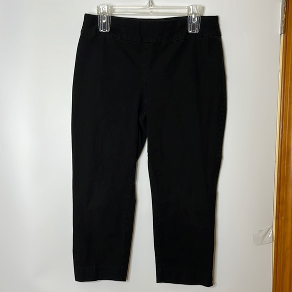 So Slimming by Chico’s Womens Black Crop Pant SIZE 1.5 M Medium - Picture 1 of 7